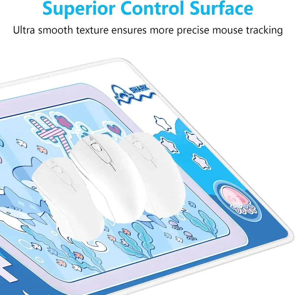 kawaiies-softtoys-plushies-kawaii-plush-Kawaii Gaming Sea Shark Mouse Pad Mouse Pads