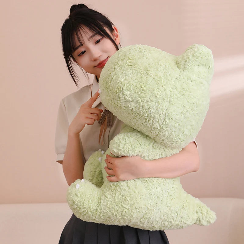 kawaiies-softtoys-plushies-kawaii-plush-Kawaii Goofy Green Pink Dinosaur Plushies Soft toy