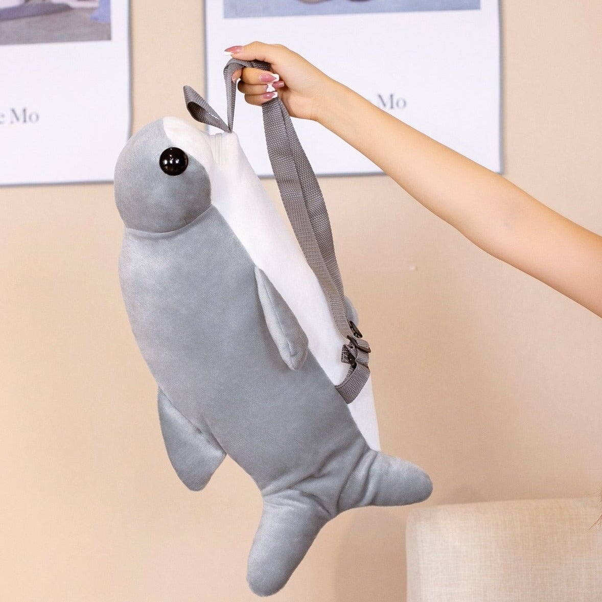 kawaiies-softtoys-plushies-kawaii-plush-Kawaii Hammerhead Shark Plush Backpack Apparel