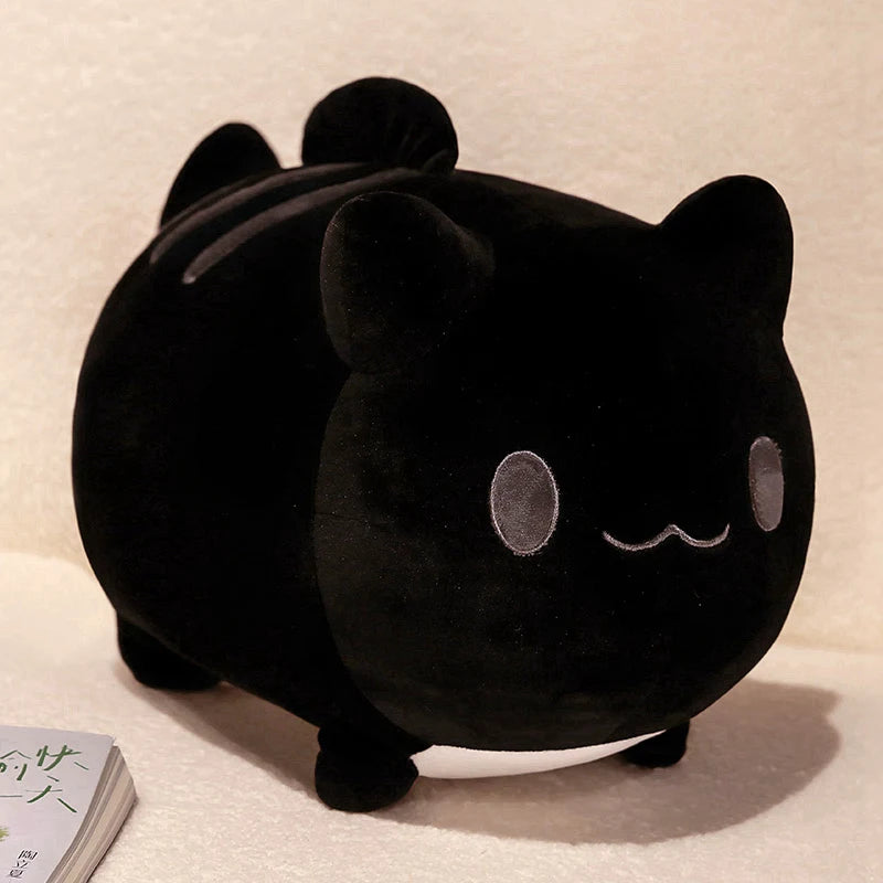 kawaiies-softtoys-plushies-kawaii-plush-Kawaii Kitty Ball Plushie Soft toy Black 10in / 25cm