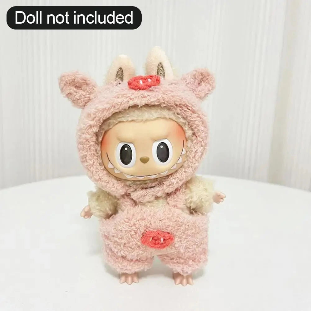 kawaiies-softtoys-plushies-kawaii-plush-. Kawaii Labubu Dino Bee Shark Outift Accessories 02(Clothes Only)