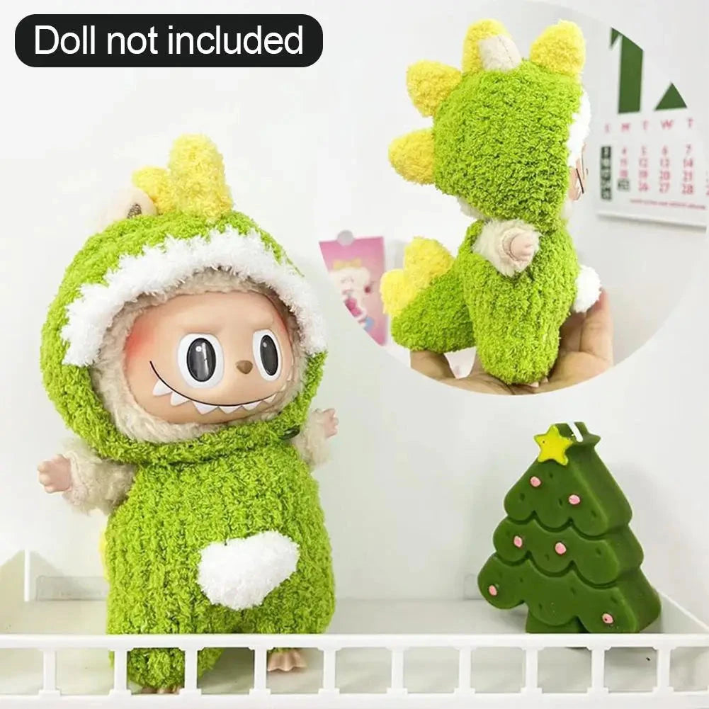 kawaiies-softtoys-plushies-kawaii-plush-. Kawaii Labubu Dino Bee Shark Outift Accessories 08(Clothes Only)