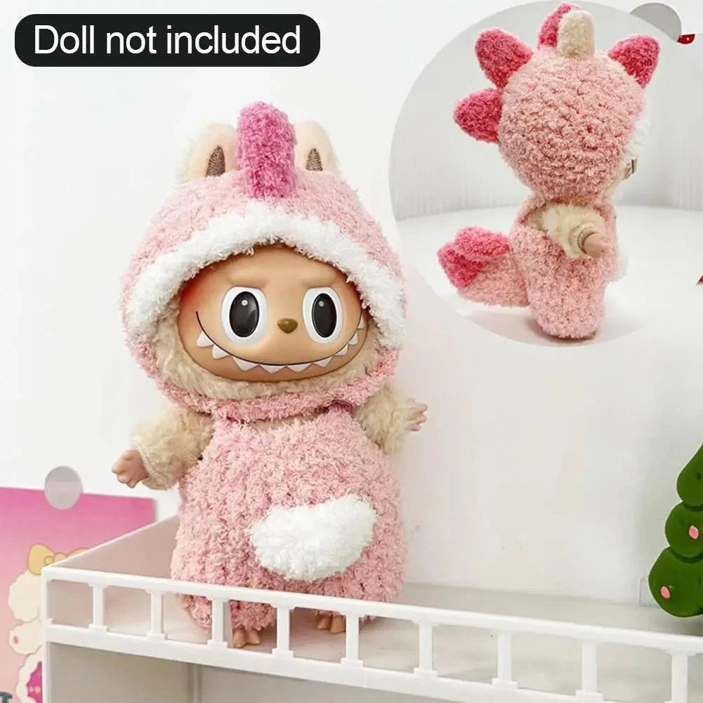 kawaiies-softtoys-plushies-kawaii-plush-. Kawaii Labubu Dino Bee Shark Outift Accessories 09(Clothes Only)