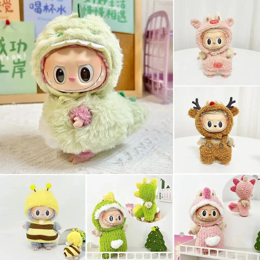 kawaiies-softtoys-plushies-kawaii-plush-. Kawaii Labubu Dino Bee Shark Outift Accessories