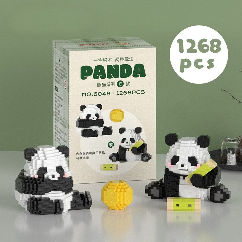 kawaiies-softtoys-plushies-kawaii-plush-Kawaii Panda 3-in-1 Nano Building Block Collection 3 | NEW Set 1 With Box 
