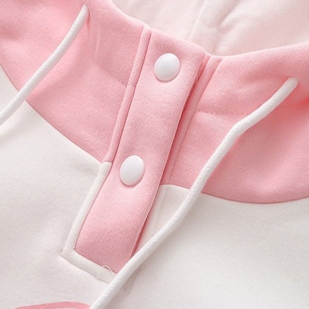 kawaiies-softtoys-plushies-kawaii-plush-Kawaii Pink Purple White Bunny Strawberry Three-tone Hoodie Hoodies