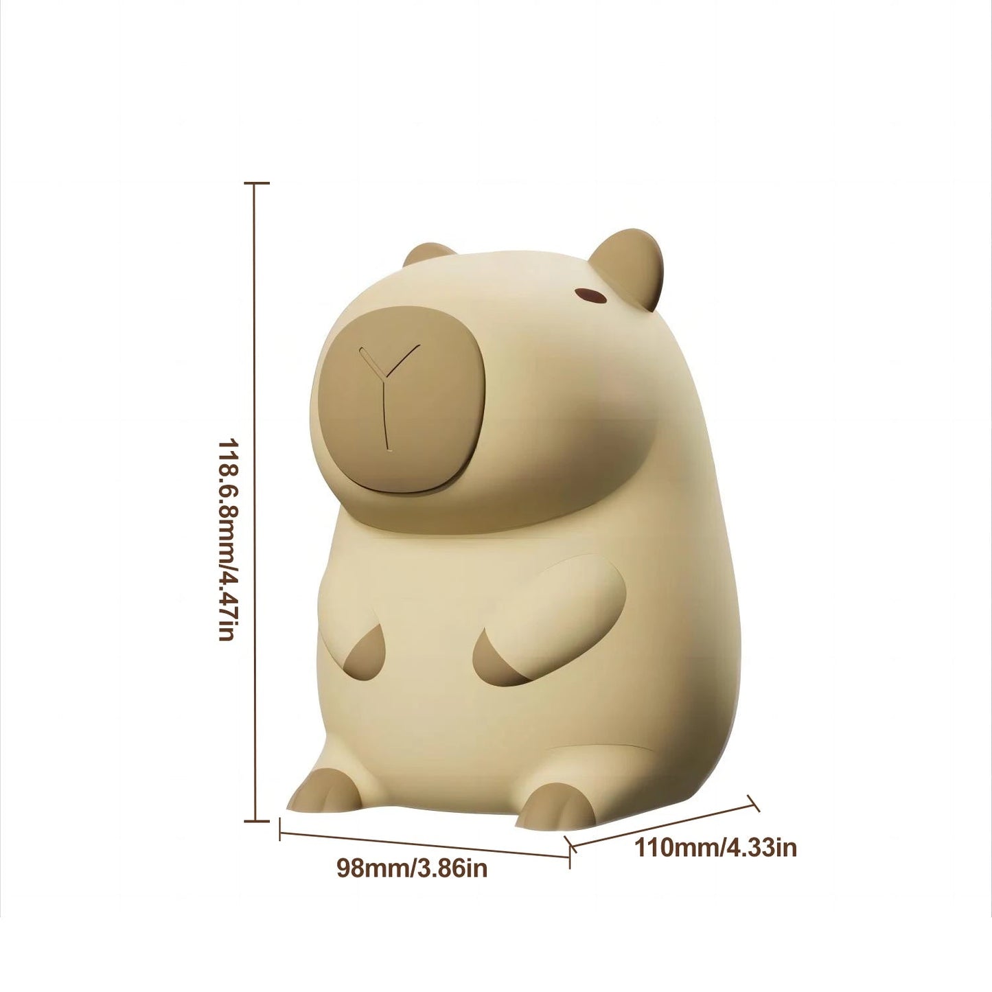 kawaiies-softtoys-plushies-kawaii-plush-Kawaii Sitting Capybara LED Night Light Home Decor