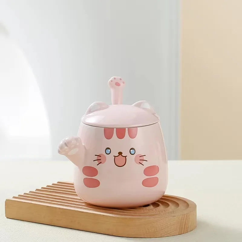 kawaiies-softtoys-plushies-kawaii-plush-Kawaii Spotted Fortune Cat Mugs Home Decor Pink