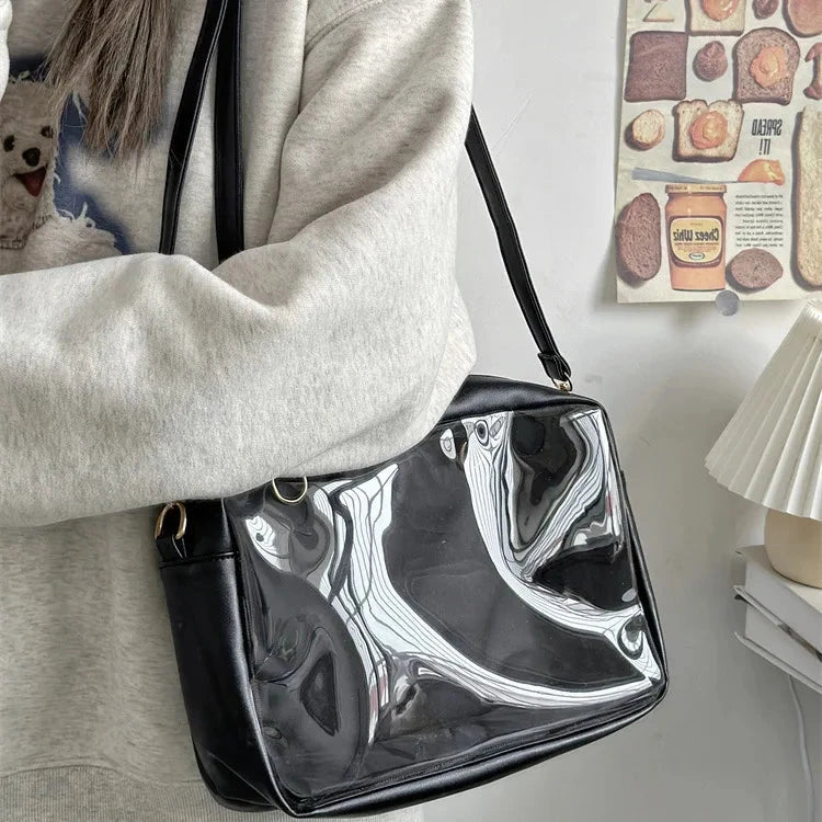 kawaiies-softtoys-plushies-kawaii-plush-Kawaii Square Display Crossbody Bag Bags Black
