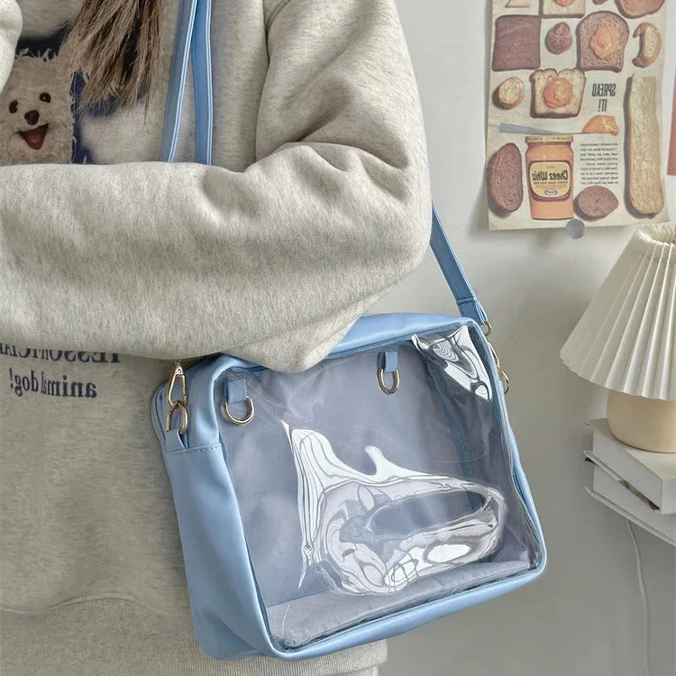 kawaiies-softtoys-plushies-kawaii-plush-Kawaii Square Display Crossbody Bag Bags Light Blue