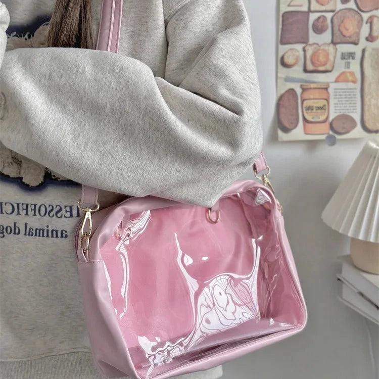 kawaiies-softtoys-plushies-kawaii-plush-Kawaii Square Display Crossbody Bag Bags Pink