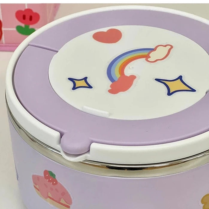 kawaiies-softtoys-plushies-kawaii-plush-Kawaii Stainless Steel White Purple Ramen Bowl Home Decor