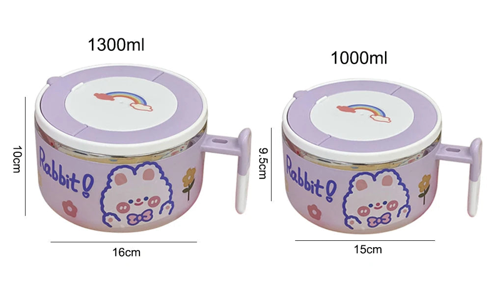 kawaiies-softtoys-plushies-kawaii-plush-Kawaii Stainless Steel White Purple Ramen Bowl Home Decor