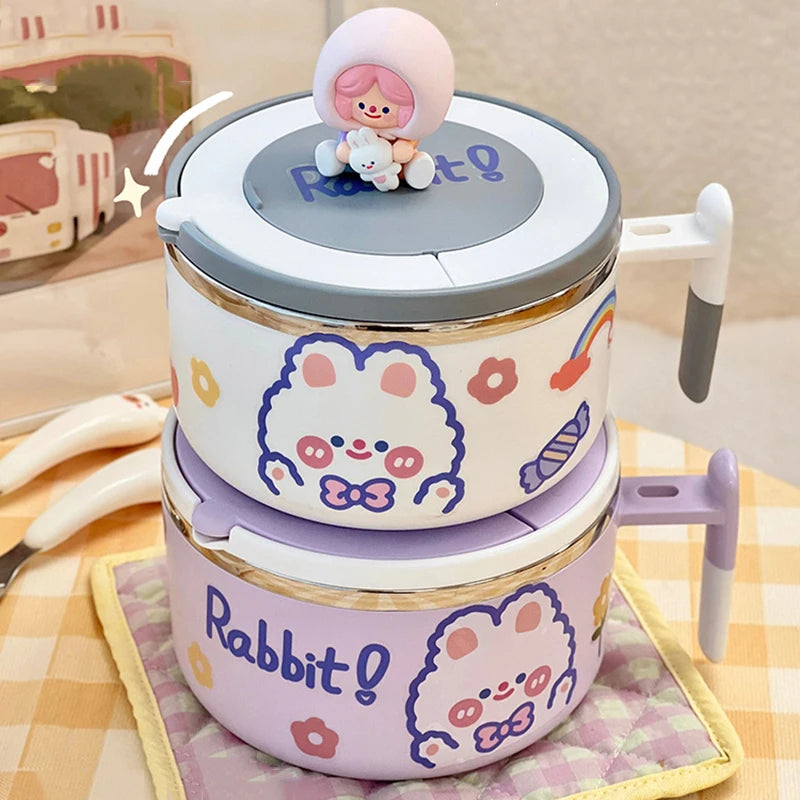 kawaiies-softtoys-plushies-kawaii-plush-Kawaii Stainless Steel White Purple Ramen Bowl Home Decor