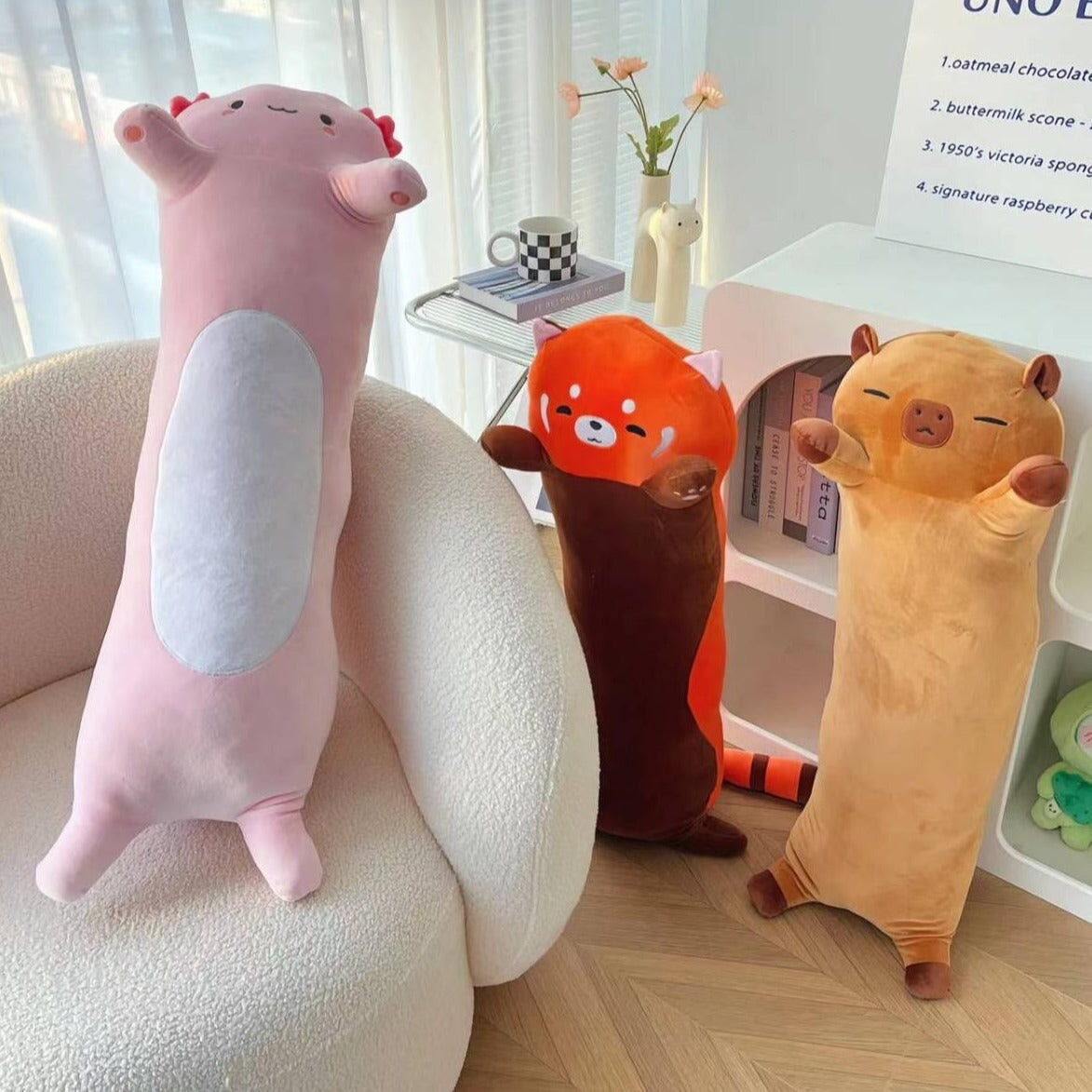 kawaiies-softtoys-plushies-kawaii-plush-Kawaiies® Long Snuggly Chai Red Panda Axolotl Capybara Plushies Soft toy