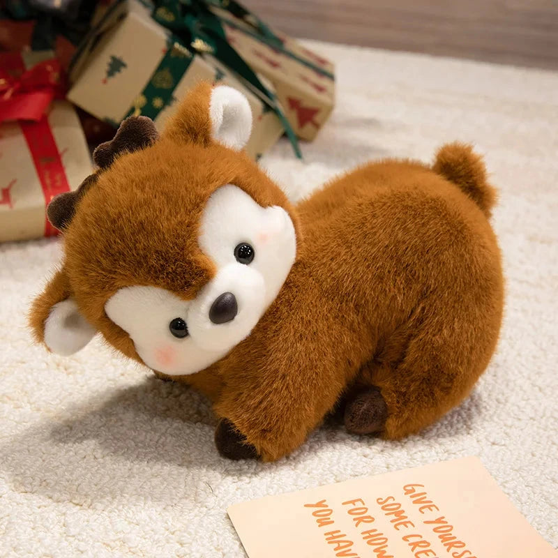 kawaiies-softtoys-plushies-kawaii-plush-Koko and Mimi the Kawaii Deer Plushies Soft toy Brown Laying 15cm