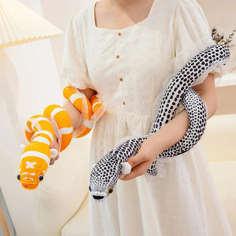 kawaiies-softtoys-plushies-kawaii-plush-. Kumo and Nami Lifelike Sea Eel Plushies Soft toy