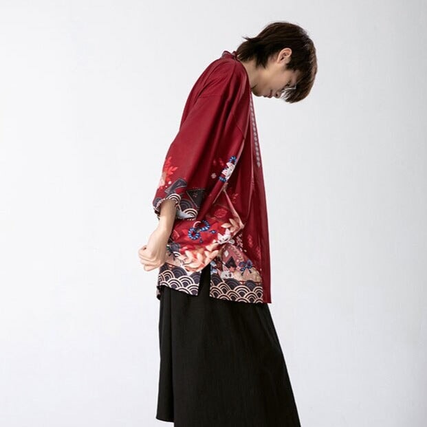 kawaiies-softtoys-plushies-kawaii-plush-Legendary Japanese Royal Samurai Print Kimono Kimono