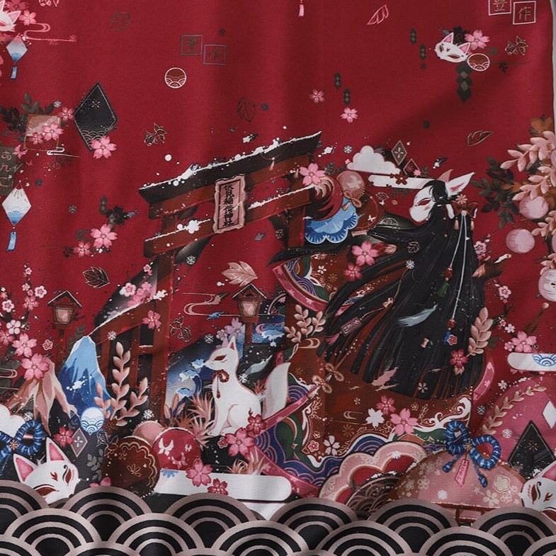 kawaiies-softtoys-plushies-kawaii-plush-Legendary Japanese Royal Samurai Print Kimono Kimono