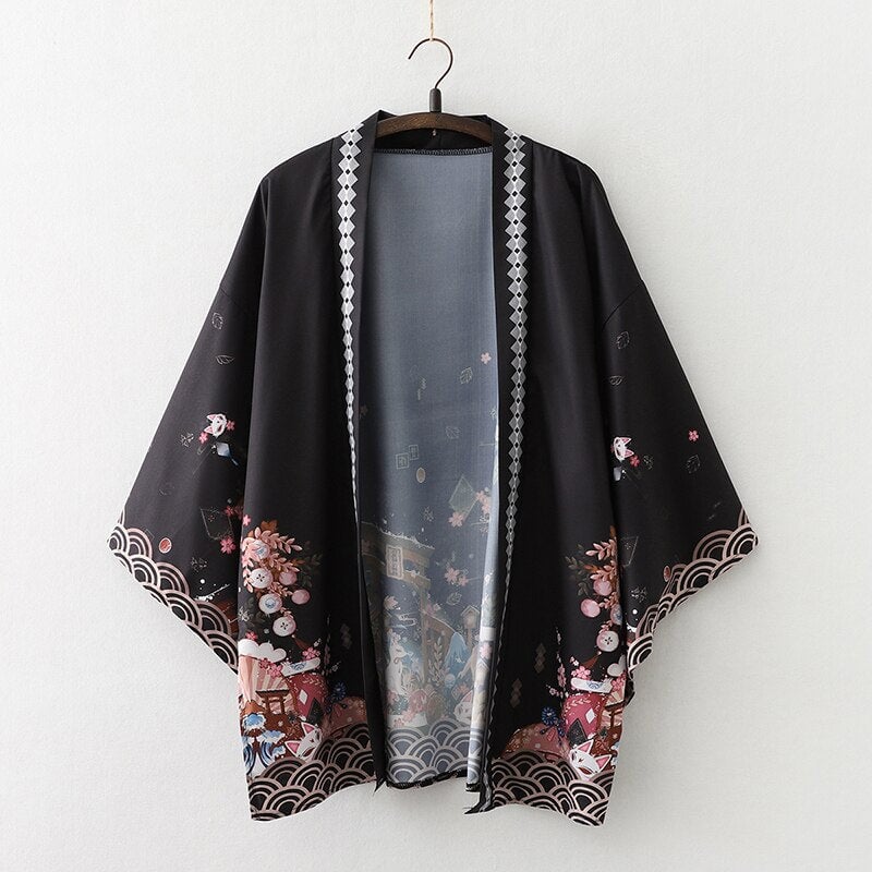 kawaiies-softtoys-plushies-kawaii-plush-Legendary Japanese Royal Samurai Print Kimono Kimono