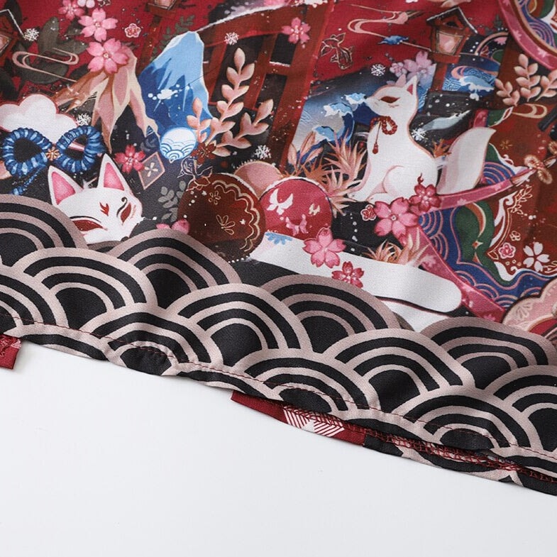 kawaiies-softtoys-plushies-kawaii-plush-Legendary Japanese Royal Samurai Print Kimono Kimono