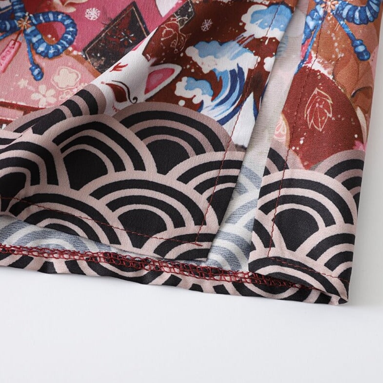 kawaiies-softtoys-plushies-kawaii-plush-Legendary Japanese Royal Samurai Print Kimono Kimono