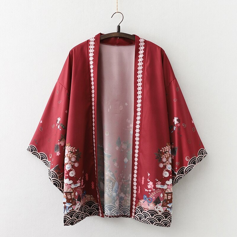 kawaiies-softtoys-plushies-kawaii-plush-Legendary Japanese Royal Samurai Print Kimono Kimono