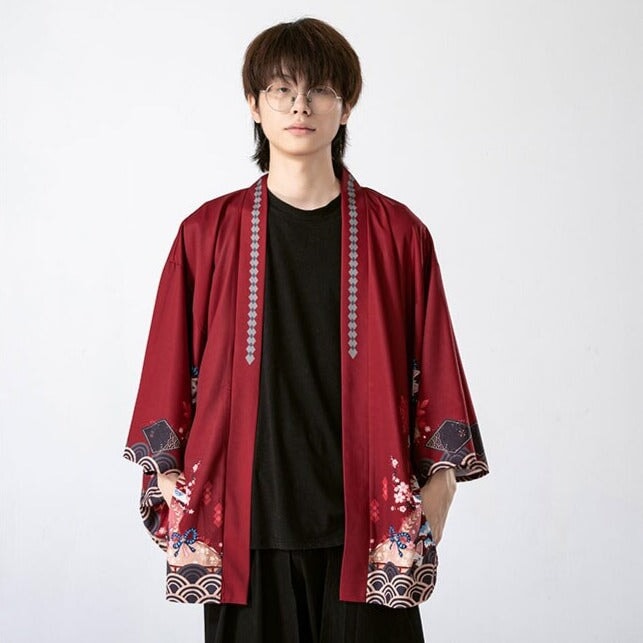 kawaiies-softtoys-plushies-kawaii-plush-Legendary Japanese Royal Samurai Print Kimono Kimono