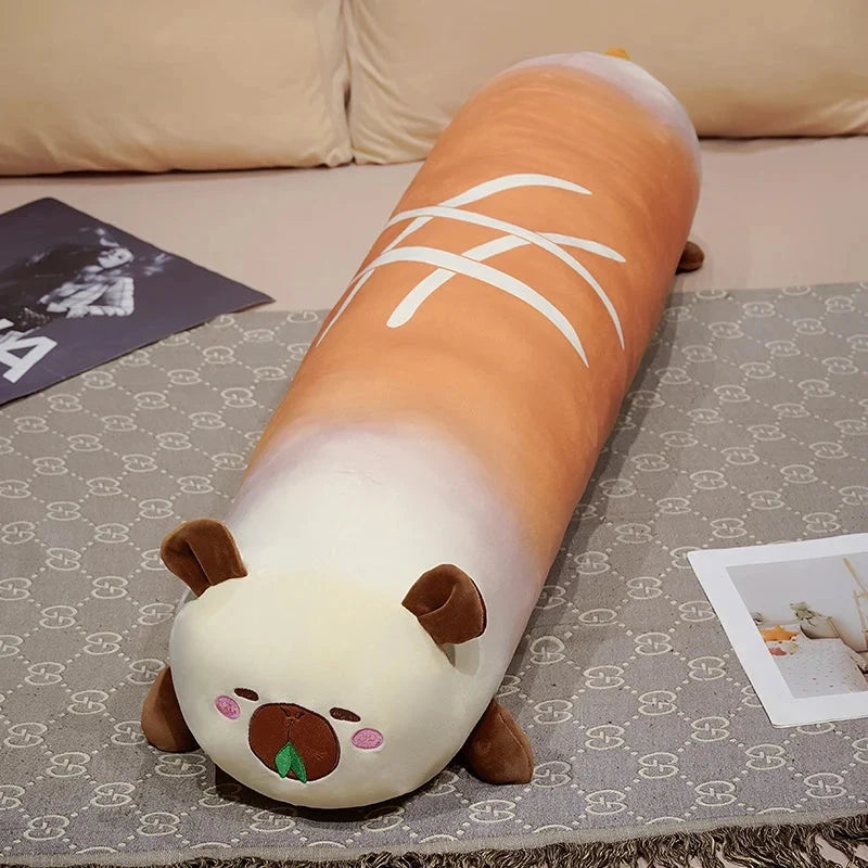 kawaiies-softtoys-plushies-kawaii-plush-Long Bready Capybara Plushies Soft toy Leaf 60cm