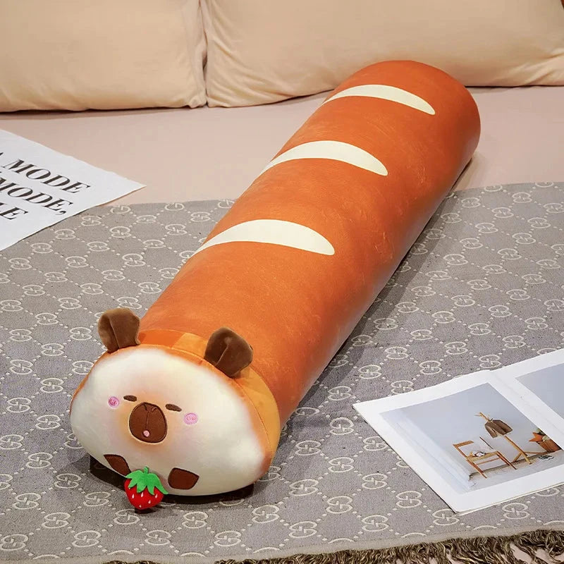 kawaiies-softtoys-plushies-kawaii-plush-Long Bready Capybara Plushies Soft toy Strawberry 60cm
