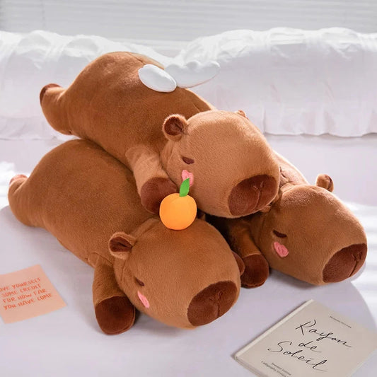 kawaiies-softtoys-plushies-kawaii-plush-Long Kawaii Capybara Wings Orange Plushies Soft toy