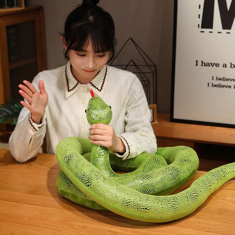 kawaiies-softtoys-plushies-kawaii-plush-Long Shiny Snake Plushies Soft toy