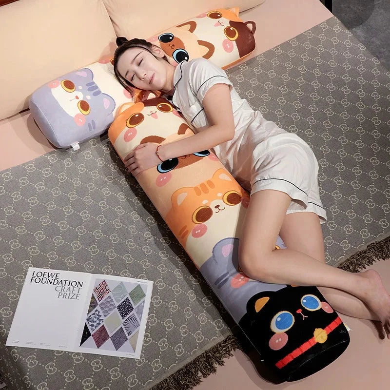 kawaiies-softtoys-plushies-kawaii-plush-Long Snuggle Stacked Cats Plushie Soft toy