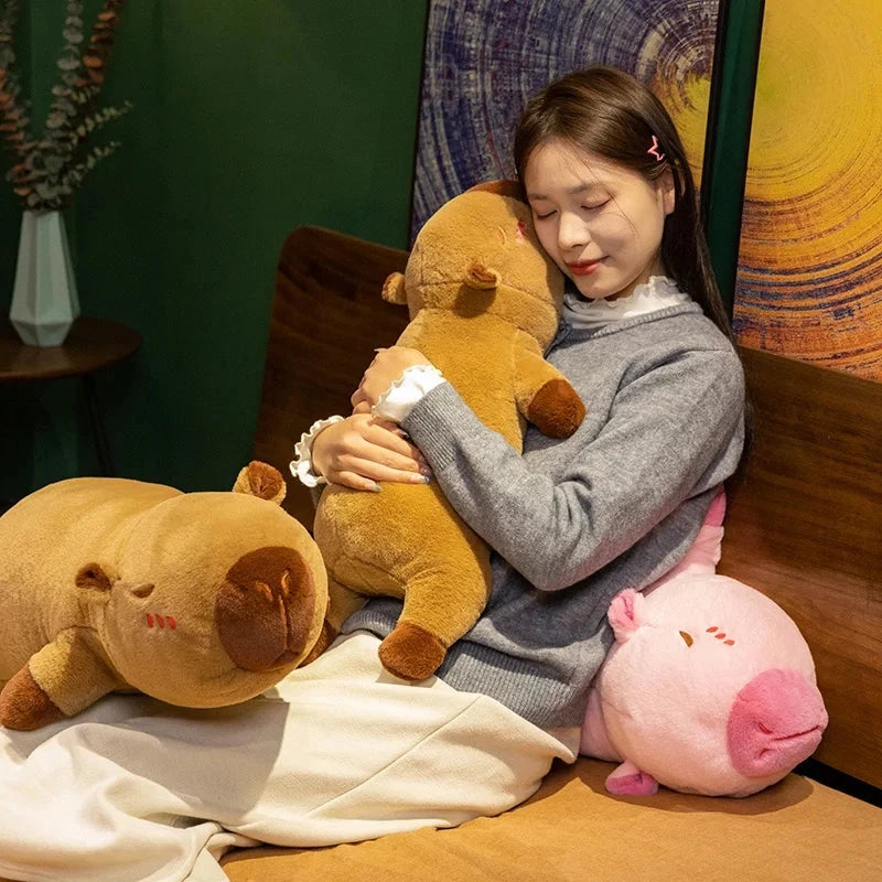 kawaiies-softtoys-plushies-kawaii-plush-Long Snuggly Capybara Plushies Soft toy