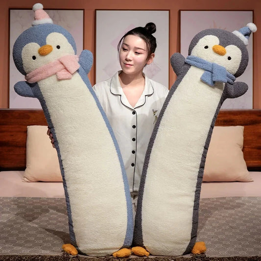 kawaiies-softtoys-plushies-kawaii-plush-Long Snuggly Fluffy Penguin Plushies Soft toy