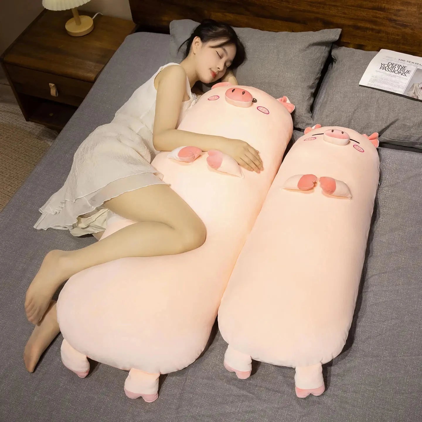 kawaiies-softtoys-plushies-kawaii-plush-Long Snuggly Pig Plushies Soft toy