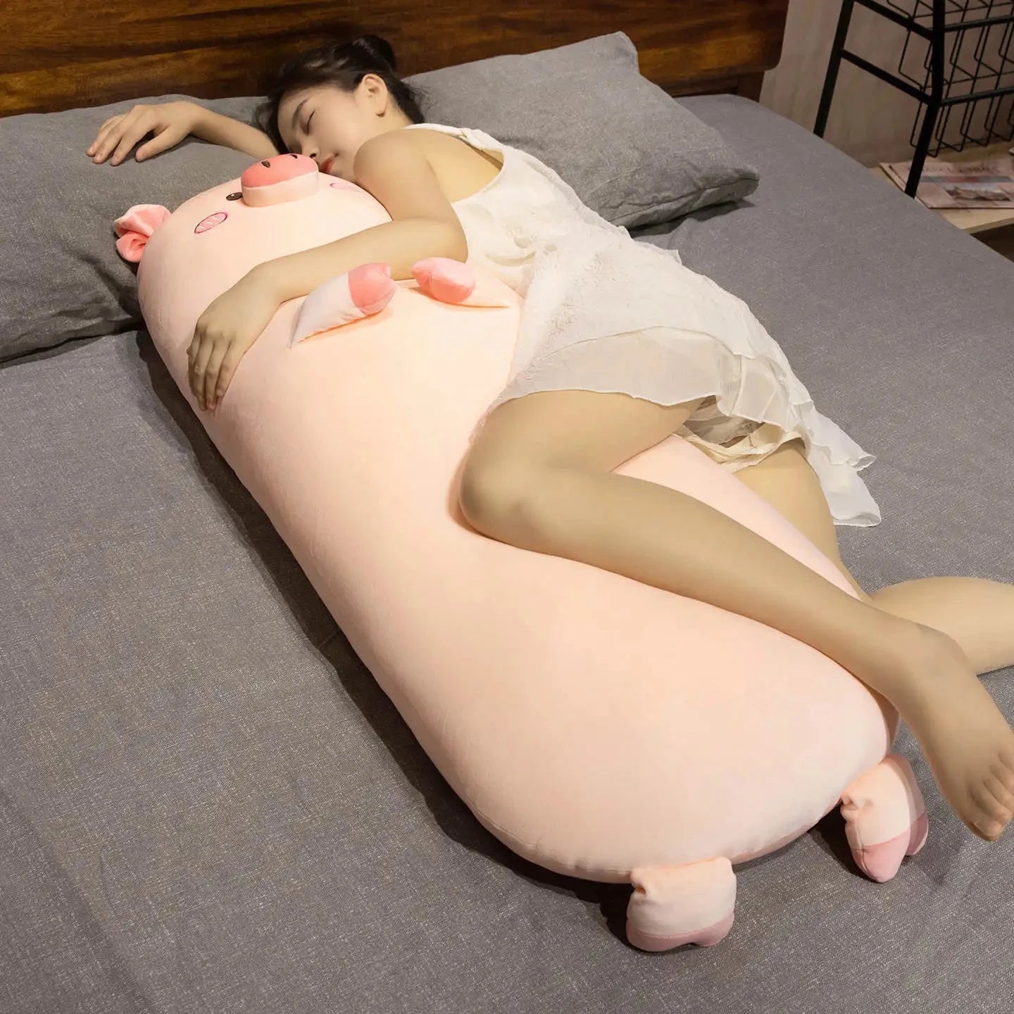 kawaiies-softtoys-plushies-kawaii-plush-Long Snuggly Pig Plushies Soft toy