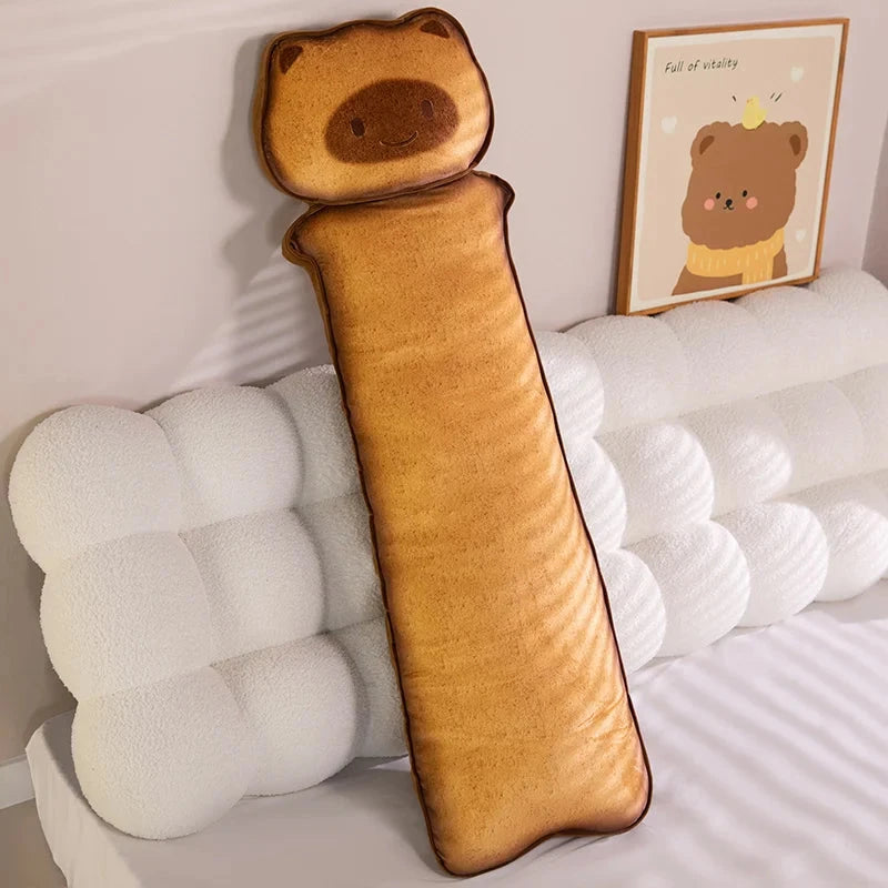 kawaiies-softtoys-plushies-kawaii-plush-Long Snuggly Toasted Cat Plushies Soft toy Dark (Smile) 90cm