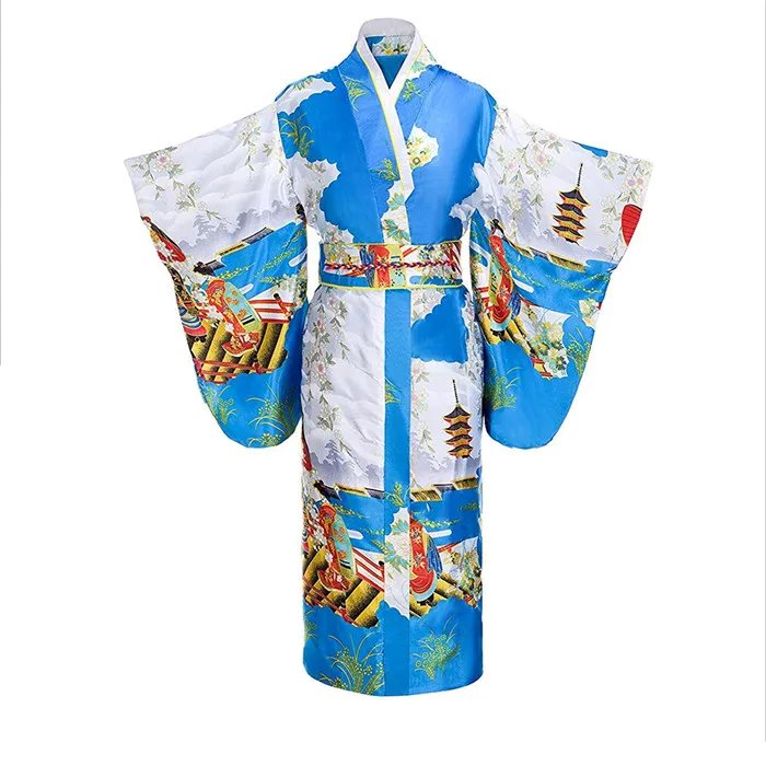 kawaiies-softtoys-plushies-kawaii-plush-Long Traditional Japanese-themed Cloudy Women's Kimono Apparel