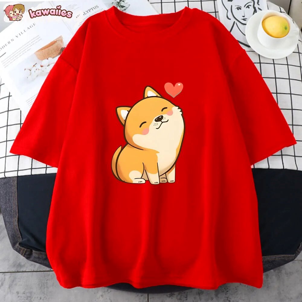 kawaiies-softtoys-plushies-kawaii-plush-Love Shiba Inu Unisex Tee Apparel