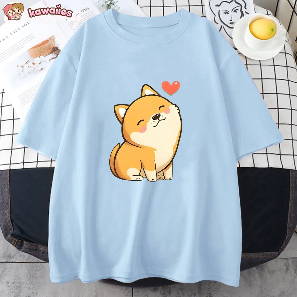 kawaiies-softtoys-plushies-kawaii-plush-Love Shiba Inu Unisex Tee Apparel
