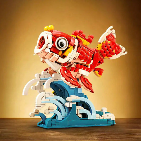 kawaiies-softtoys-plushies-kawaii-plush-Lucky Red Fish Wave Micro Building Set Build it No box