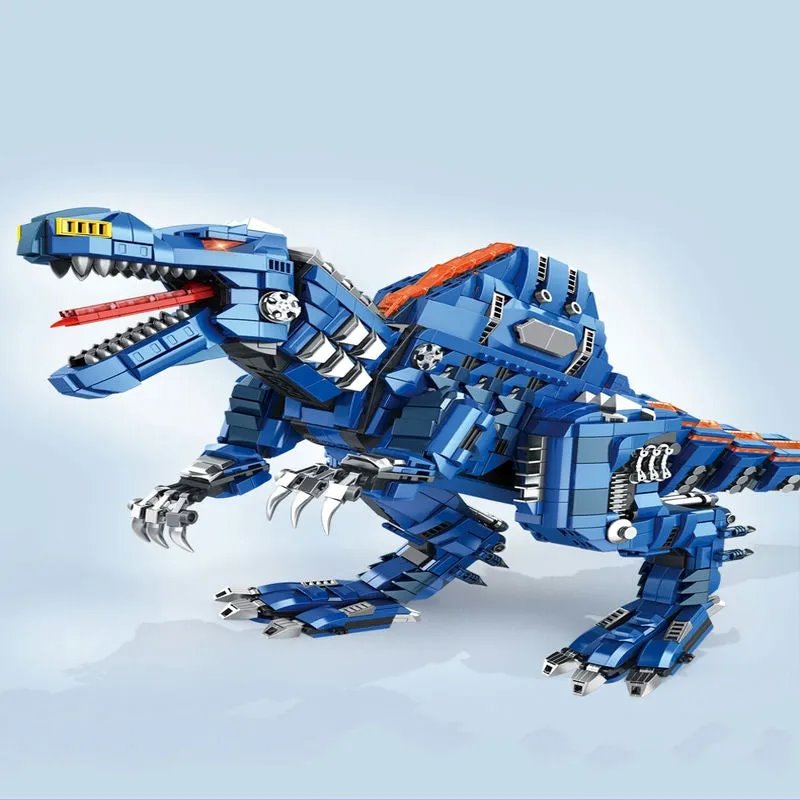 kawaiies-softtoys-plushies-kawaii-plush-Majestic Blue Spinosaurus Building Sets Build it