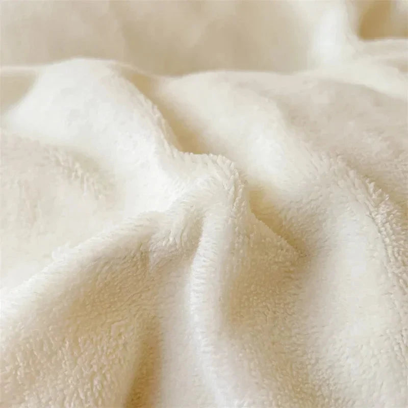 kawaiies-softtoys-plushies-kawaii-plush-Milky Blue Brown Velvet Fleece 350gsm Bedding Sets Home Decor