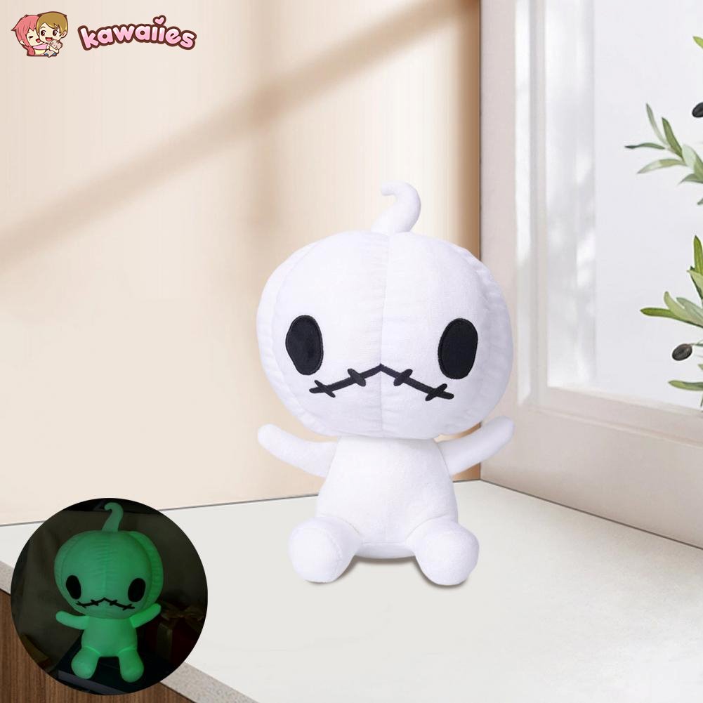 kawaiies-softtoys-plushies-kawaii-plush-Mini Halloween Pumpkid Plushie Soft toy White / Glows