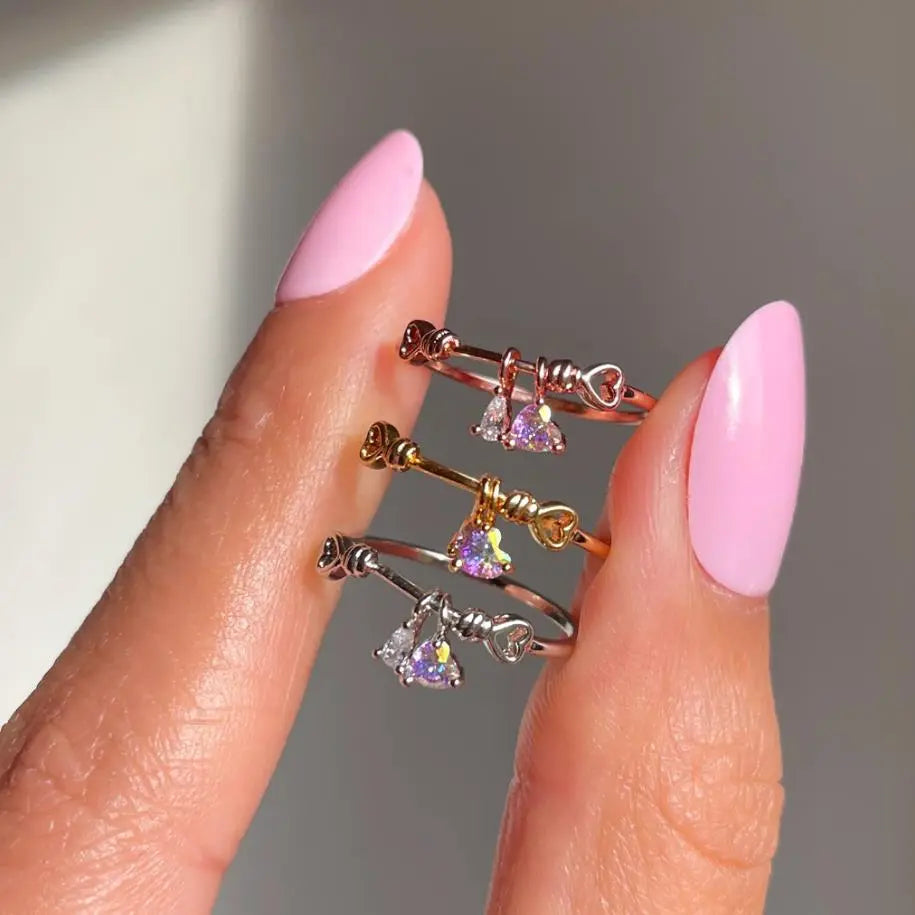 kawaiies-softtoys-plushies-kawaii-plush-Mini Love Heart Adjustable Ring | NEW Ring