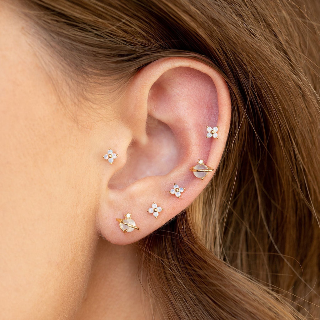 kawaiies-softtoys-plushies-kawaii-plush-Mini Neptune Shooting Star Gold-Plated Stud Earring Earrings 