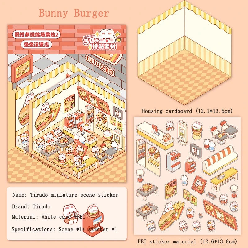 kawaiies-softtoys-plushies-kawaii-plush-Miniature Kawaii Bunny 3D Sticker Scene Accessories C