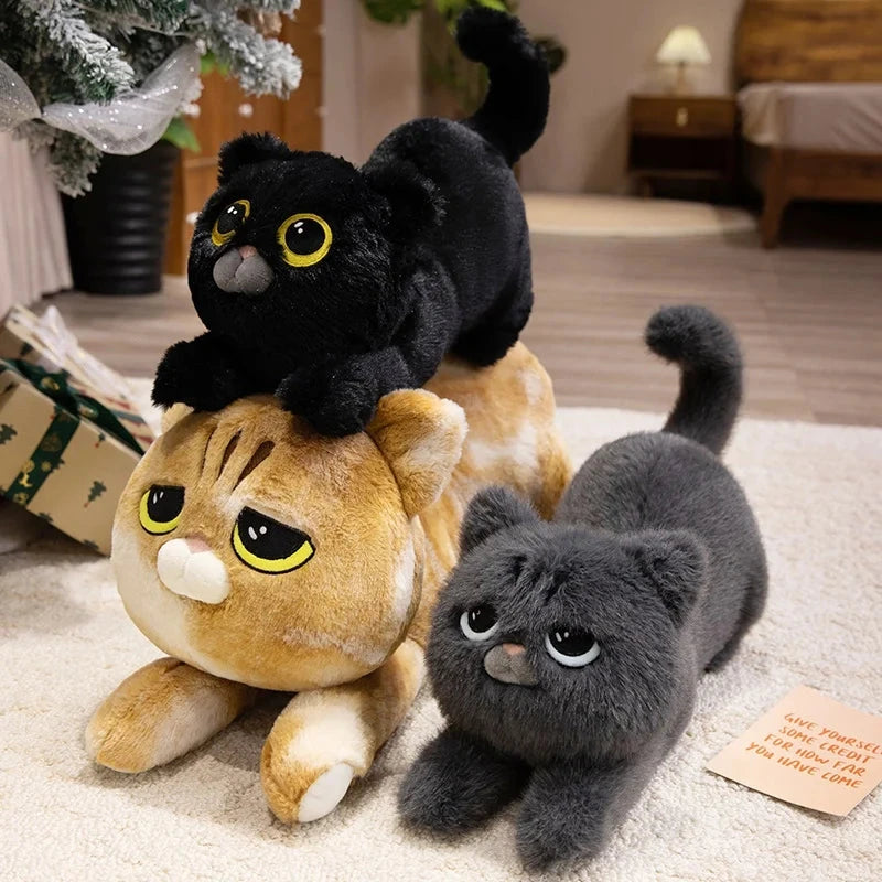 kawaiies-softtoys-plushies-kawaii-plush-Mochi, Marmie & Midnight – Sleepy Cat Plushies Soft toy
