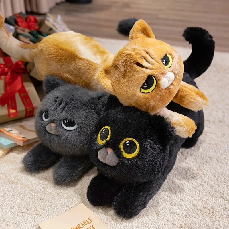 kawaiies-softtoys-plushies-kawaii-plush-Mochi, Marmie & Midnight – Sleepy Cat Plushies Soft toy